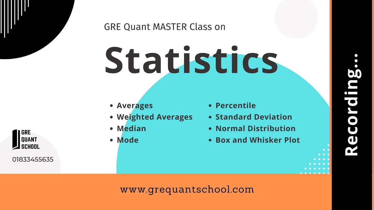 Statistics Basics - GRE Quant School